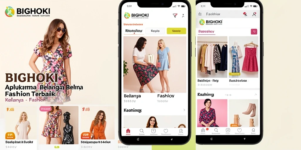 Tampilan antarmuka BIGHOKI yang menarik dan stylish.