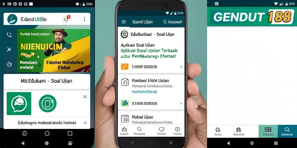 Tampilan antarmuka GENDUT188 yang menarik dan fungsional untuk belajar soal ujian.