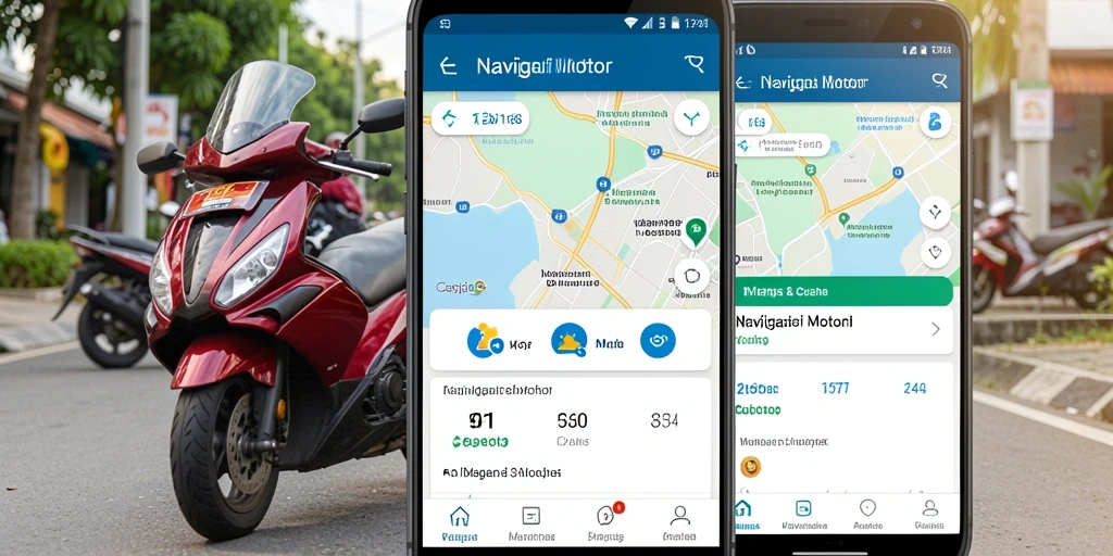 Tampilan antarmuka KEDAI168 yang memudahkan navigasi motor.