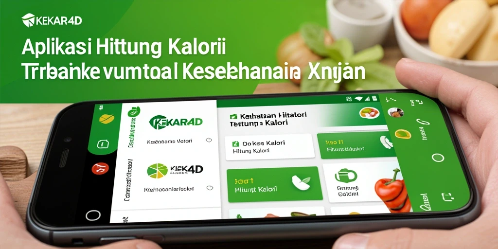 Tampilan utama KEKAR4D dengan antarmuka sederhana dan fitur Hitung Kalori.