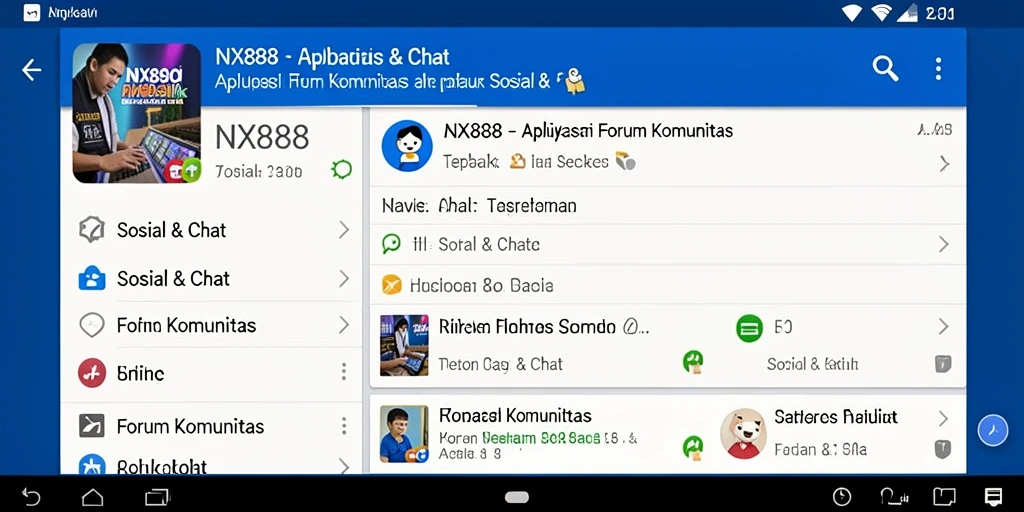 Antarmuka pengguna NX888 yang interaktif dan menarik.