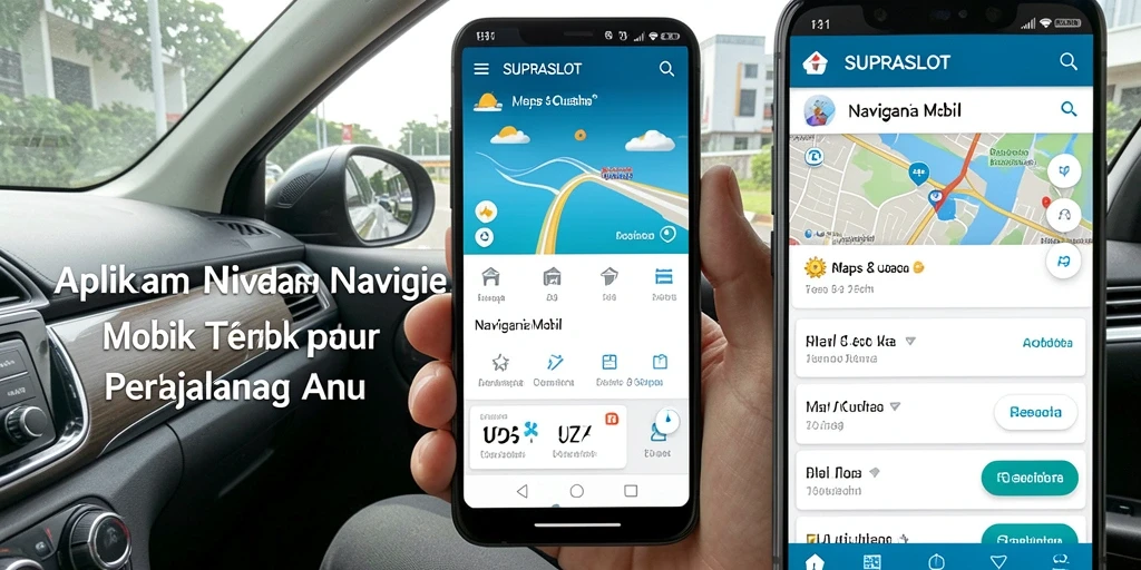 Antarmuka SUPRASLOT yang intuitif untuk navigasi mobil.