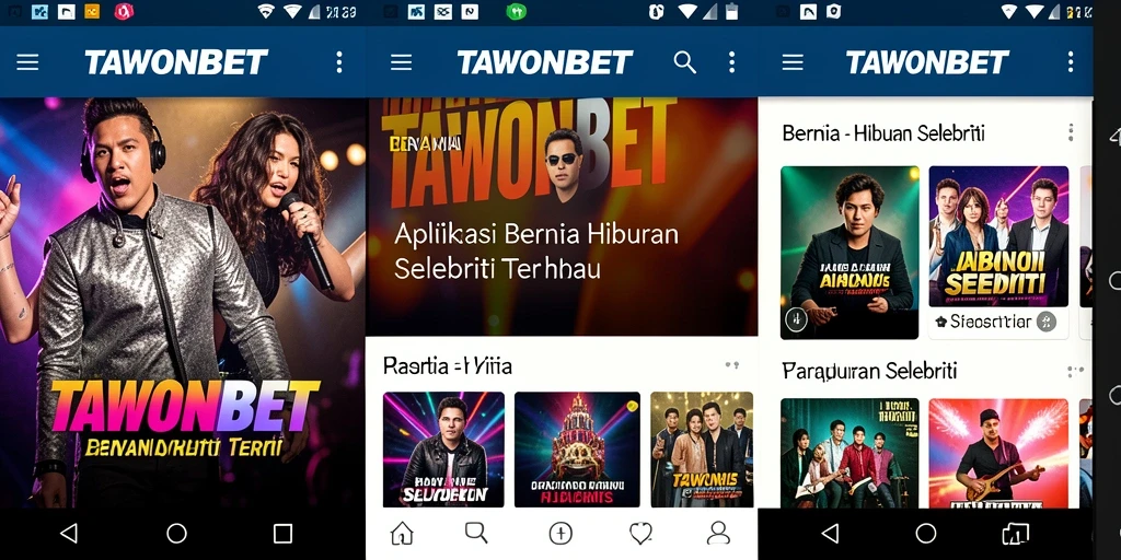 Antarmuka TAWONBET yang informatif dan menarik.
